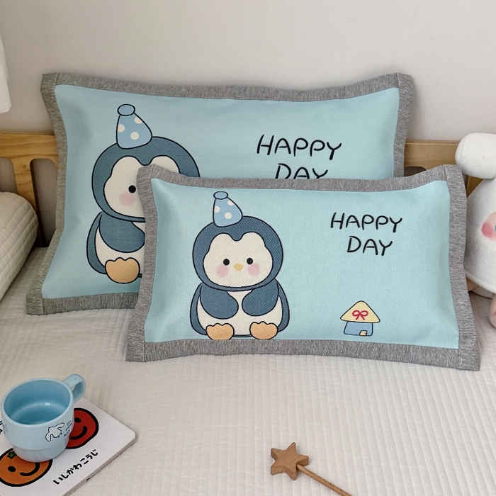 91家纺网 家纺一手货源 找家纺 （总）萌宝家纺  2026新款900D加密儿童冰丝枕套夏季A类冰藤枕头