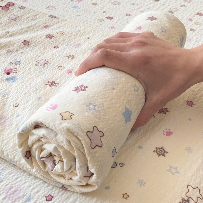 91家纺网 家纺一手货源 找家纺 赛琳 2026新款泡芙纱床单系列单床单床单单件（有买家秀） 躲猫猫