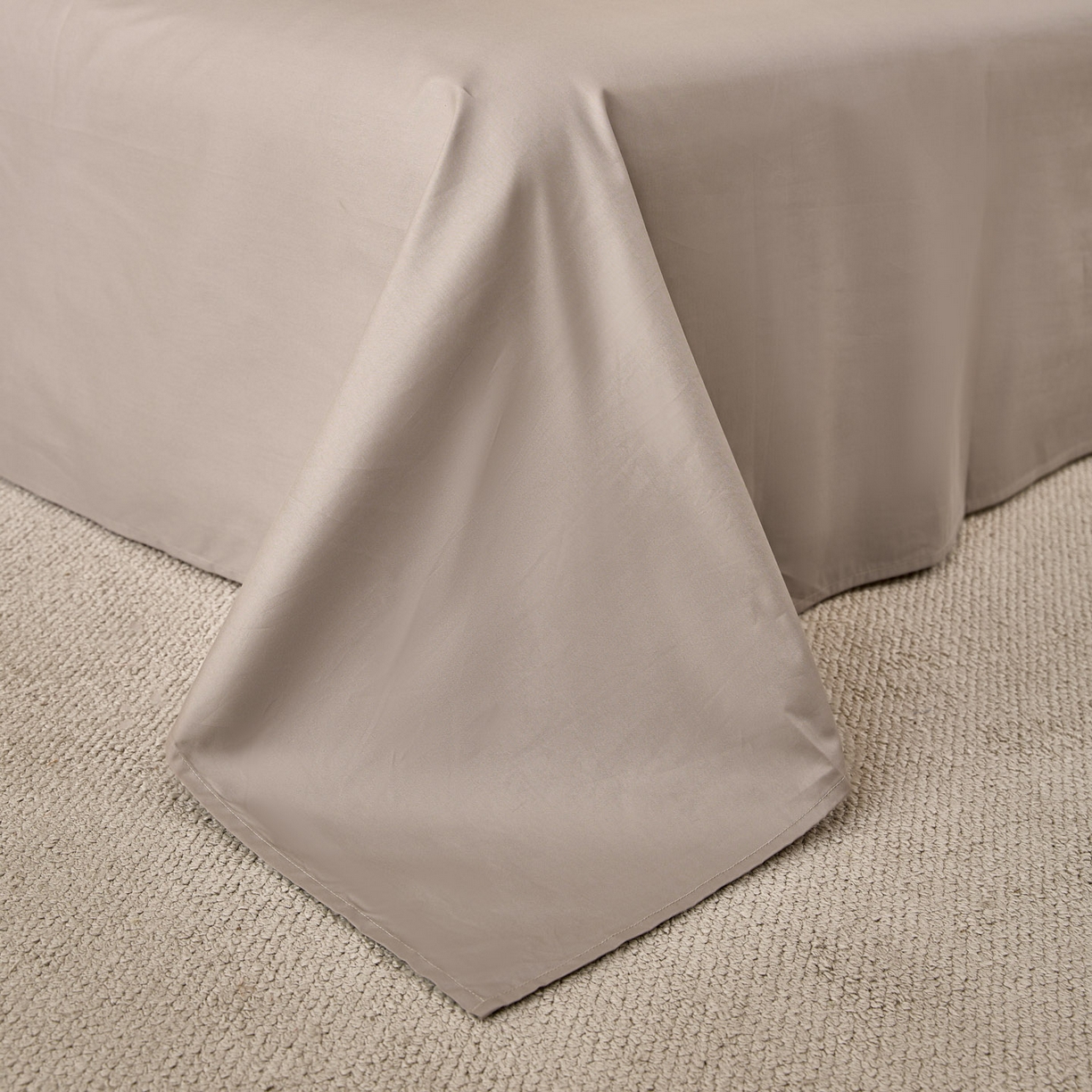 91家纺网 家纺一手货源 找家纺 雯雨家纺 2026新款全棉60s全棉提花四件套 深灰麦浪