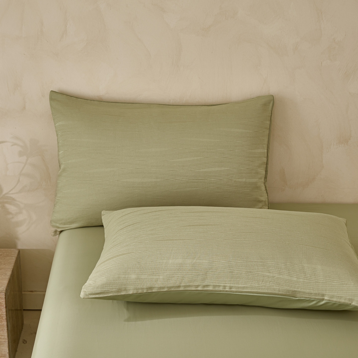 91家纺网 家纺一手货源 找家纺 雯雨家纺 2026新款全棉60s全棉提花四件套 竹影疏痕