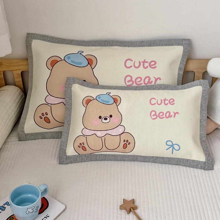 91家纺网 家纺一手货源 找家纺 （总）萌宝家纺  2026新款900D加密儿童冰丝枕套夏季A类冰藤枕头