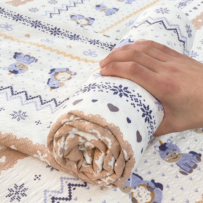 91家纺网 家纺一手货源 找家纺 赛琳 2026新款泡芙纱床单系列单床单床单单件（有买家秀） 费尔岛木马