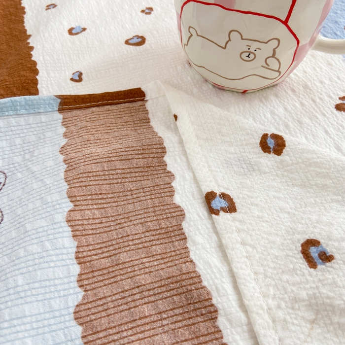 91家纺网 家纺一手货源 找家纺 赛琳 2026新款泡芙纱床单系列单床单床单单件（有买家秀） 可可小猫条