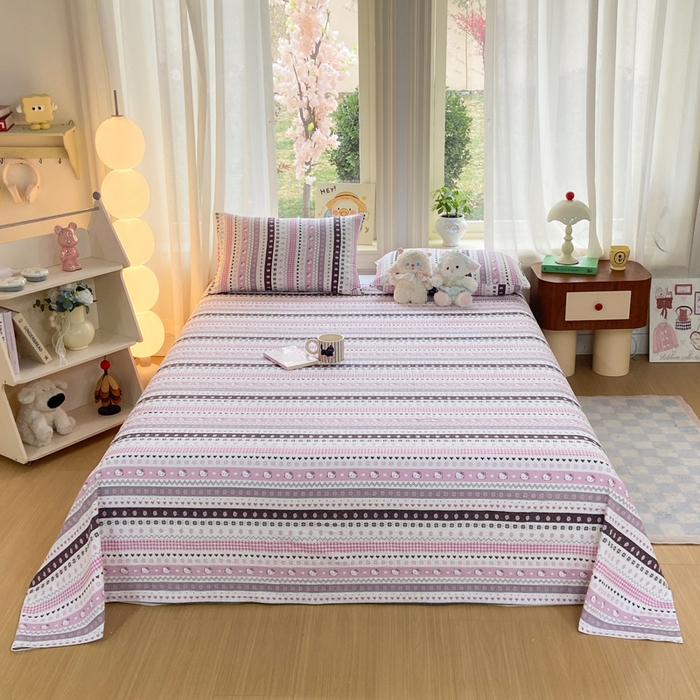 赛琳 2026新款泡芙纱床单系列单床单床单单件（有买家秀） 猫咪集粉