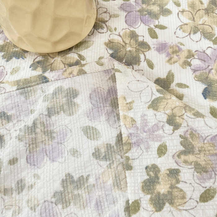 91家纺网 家纺一手货源 找家纺 赛琳 2026新款泡芙纱床单系列单床单床单单件（有买家秀） 茉莉雨