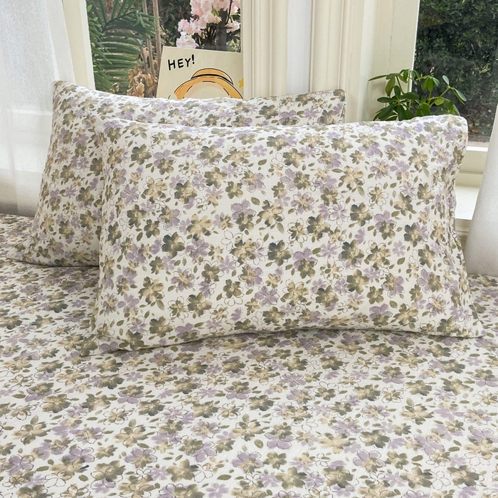 91家纺网 家纺一手货源 找家纺 赛琳 2026新款泡芙纱床单系列单床单床单单件（有买家秀） 茉莉雨