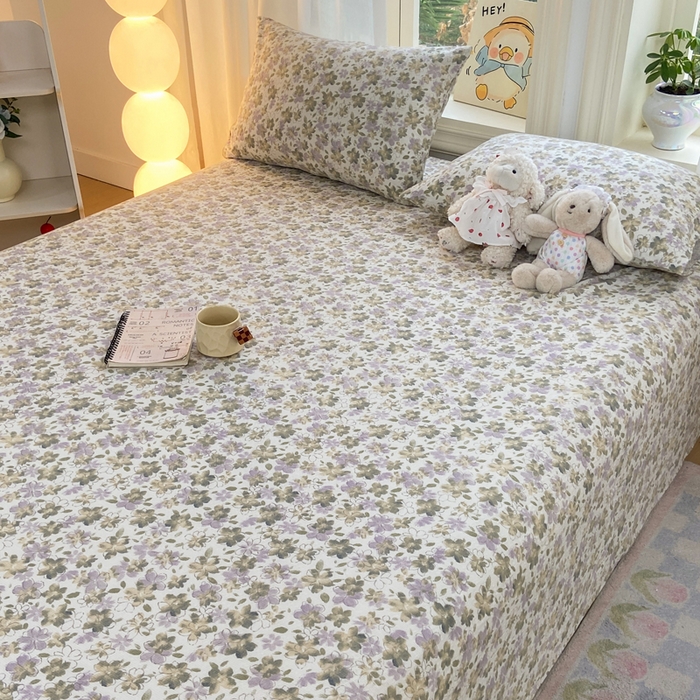 91家纺网 家纺一手货源 找家纺 赛琳 2026新款泡芙纱床单系列单床单床单单件（有买家秀） 茉莉雨