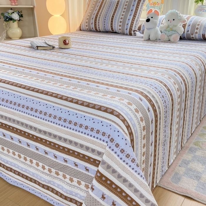 91家纺网 家纺一手货源 找家纺 赛琳 2026新款泡芙纱床单系列单床单床单单件（有买家秀） 小鹿织棉