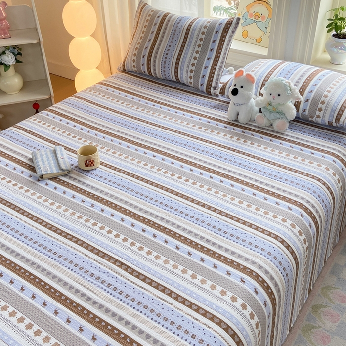 91家纺网 家纺一手货源 找家纺 赛琳 2026新款泡芙纱床单系列单床单床单单件（有买家秀） 小鹿织棉