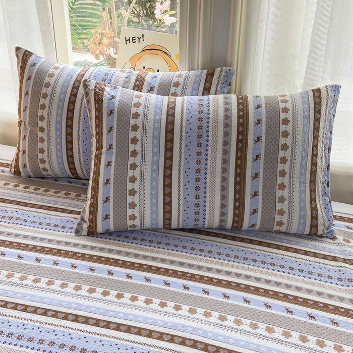 91家纺网 家纺一手货源 找家纺 赛琳 2026新款泡芙纱床单系列单床单床单单件（有买家秀） 小鹿织棉