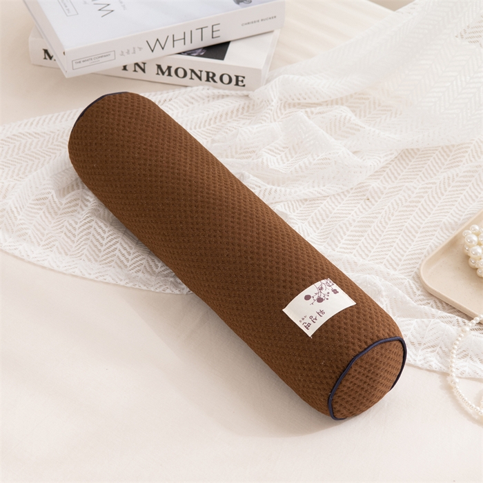 91家纺网 家纺一手货源 找家纺 （总）仁宇枕业 2026新款仿麻布欧式圆形糖果枕腰枕护颈椎荞麦枕头枕芯