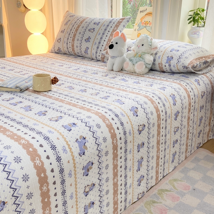 91家纺网 家纺一手货源 找家纺 （总）赛琳 2026新款泡芙纱床单系列单床单床单单件（有买家秀）