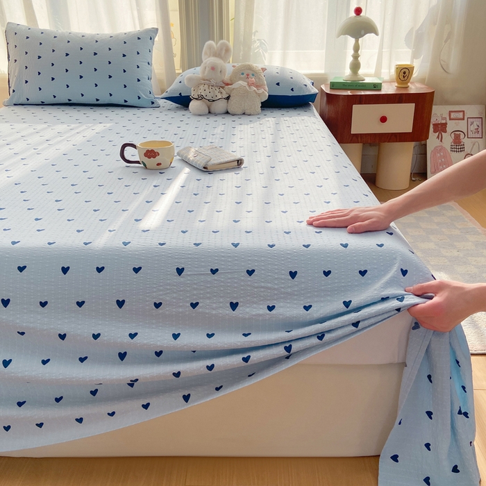 91家纺网 家纺一手货源 找家纺 （总）赛琳 2026新款泡芙纱床单系列单床单床单单件（有买家秀）