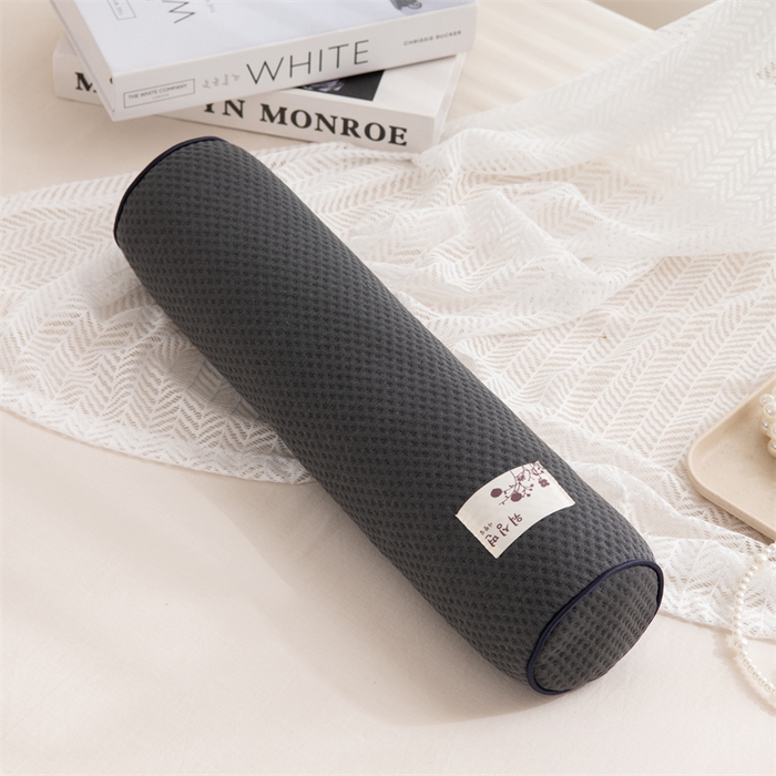 91家纺网 家纺一手货源 找家纺 （总）仁宇枕业 2026新款仿麻布欧式圆形糖果枕腰枕护颈椎荞麦枕头枕芯