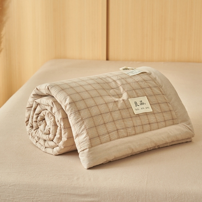 91家纺网 家纺一手货源 找家纺 （总）简如 2026新款全棉纯棉色织水洗棉棉花空调被夏凉被