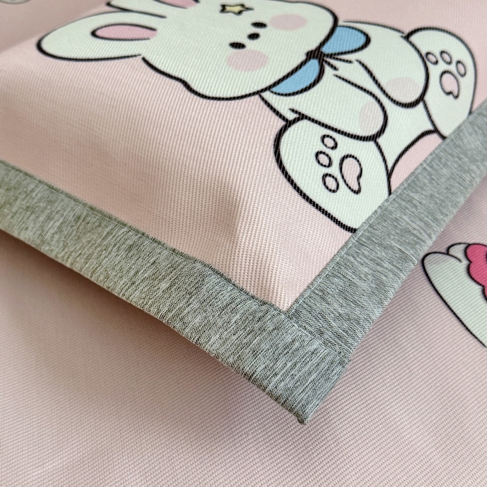 91家纺网 家纺一手货源 找家纺 萌宝家纺  2026新款900D加密儿童冰丝枕套夏季A类冰藤枕头 可爱兔子