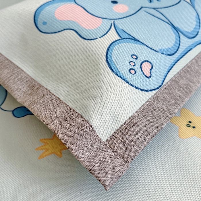 91家纺网 家纺一手货源 找家纺 萌宝家纺  2026新款900D加密儿童冰丝枕套夏季A类冰藤枕头 可爱小象