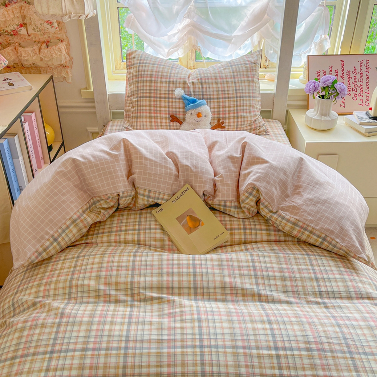 91家纺网 家纺一手货源 找家纺 （总）简约家纺 2026新款全棉印花学生宿舍三件套系列