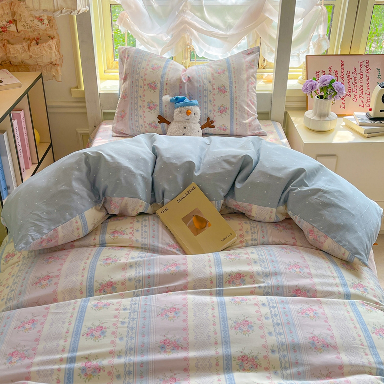 91家纺网 家纺一手货源 找家纺 （总）简约家纺 2026新款全棉印花学生宿舍三件套系列