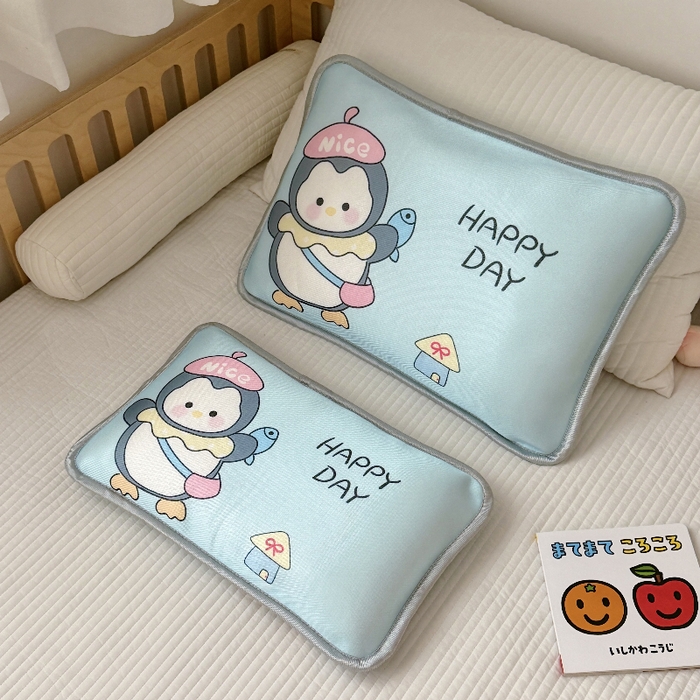 91家纺网 家纺一手货源 找家纺 （总）萌宝家纺  2026新款夏季凉感儿童冰丝枕套双面冰藤枕(新增花型）