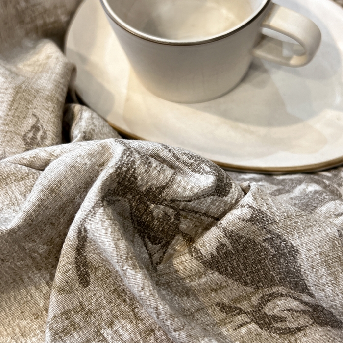 91家纺网 家纺一手货源 找家纺 （总）赛琳 2026新款复古风亚麻原麻花边四件套（有买家秀）