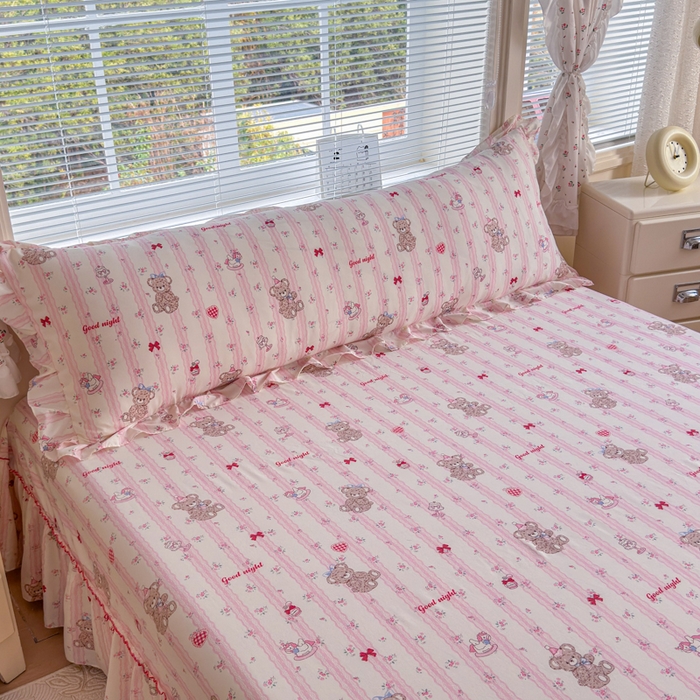 91家纺网 家纺一手货源 找家纺 （总）爱多多家居 2026春夏花边款水洗古棉枕套长枕套