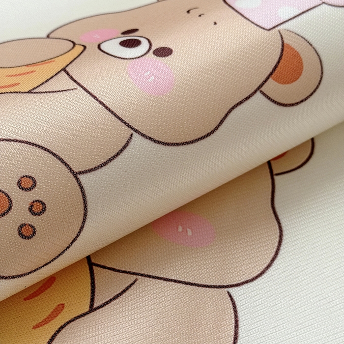 91家纺网 家纺一手货源 找家纺 萌宝家纺  2026新款夏季凉感儿童冰丝枕套双面冰藤枕(新增花型） 面包熊