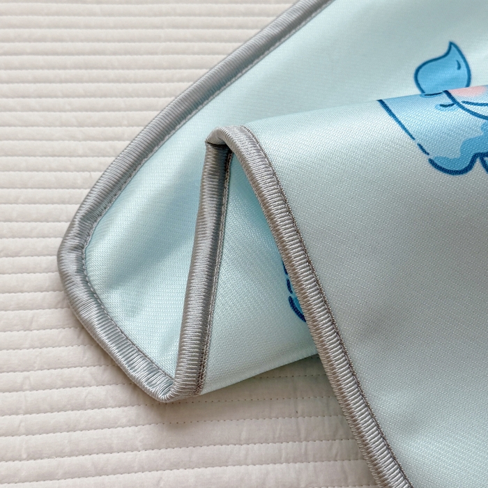 91家纺网 家纺一手货源 找家纺 萌宝家纺  2026新款夏季凉感儿童冰丝枕套双面冰藤枕(新增花型） 睡觉小象