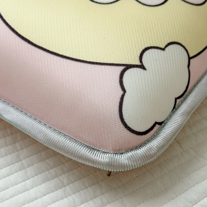 91家纺网 家纺一手货源 找家纺 萌宝家纺  2026新款夏季凉感儿童冰丝枕套双面冰藤枕(新增花型） 月亮兔