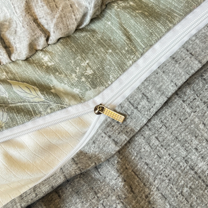 91家纺网 家纺一手货源 找家纺 赛琳 2026新款复古风亚麻原麻花边四件套（有买家秀） 幽兰拂晓