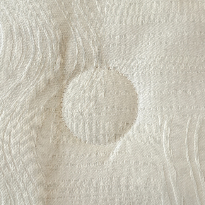 91家纺网 家纺一手货源 找家纺 一加一 2026新款全棉纯棉三层纱色织提花大豆夏被四件套-云棉肌理 幻纤影（米白）