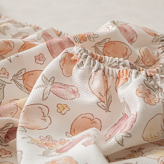 91家纺网 家纺一手货源 找家纺 爱彼家纺 2026新款A类纯棉提花老粗布床笠单件床笠三件套提花床笠-系列一 全棉提花-07蜜柚暖粉