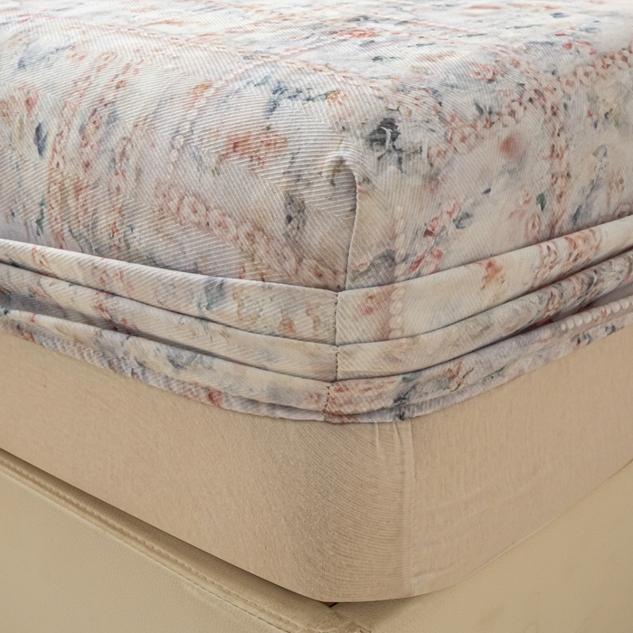 91家纺网 家纺一手货源 找家纺 爱彼家纺 2026新款A类纯棉提花老粗布床笠单件床笠三件套提花床笠-系列一 全棉提花-011花格蓝筏