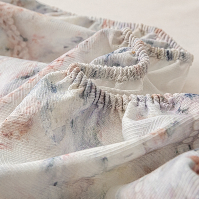 91家纺网 家纺一手货源 找家纺 爱彼家纺 2026新款A类纯棉提花老粗布床笠单件床笠三件套提花床笠-系列一 全棉提花-011花格蓝筏