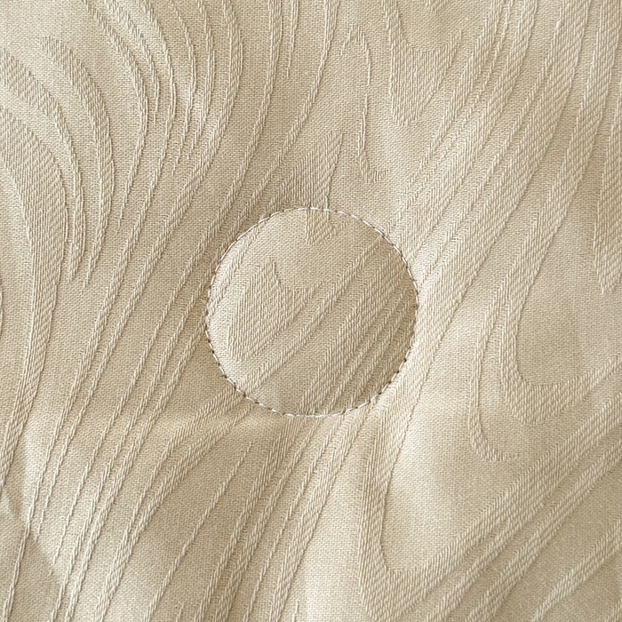 91家纺网 家纺一手货源 找家纺 一加一 2026新款全棉纯棉三层纱色织提花大豆夏被四件套-云棉肌理 凯迪娜（浅茶色）