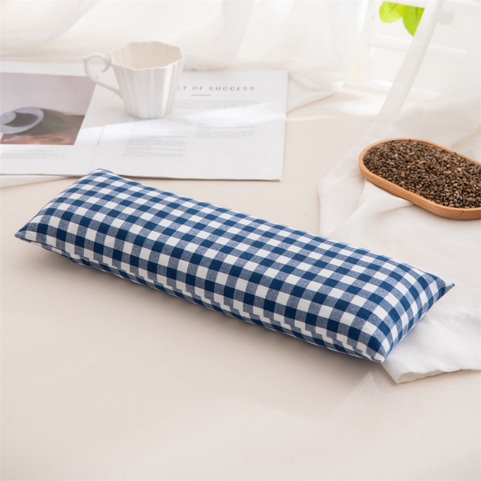 91家纺网 家纺一手货源 找家纺 （总）仁宇枕业 2026新款全棉纯棉色织水洗棉全荞麦壳颈椎头枕颈枕腰枕头枕芯