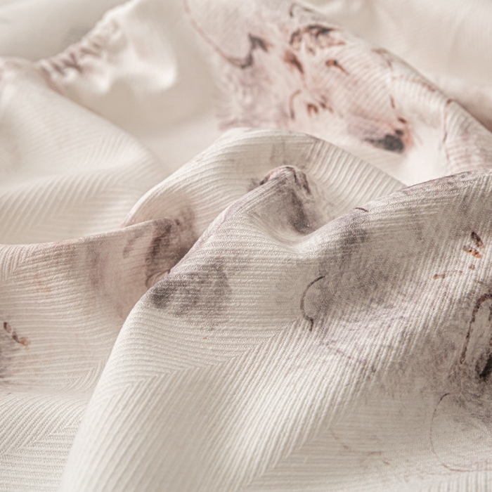 91家纺网 家纺一手货源 找家纺 爱彼家纺 2026新款A类纯棉提花老粗布床笠单件床笠三件套提花床笠-系列一 全棉提花-015奶粉花雾