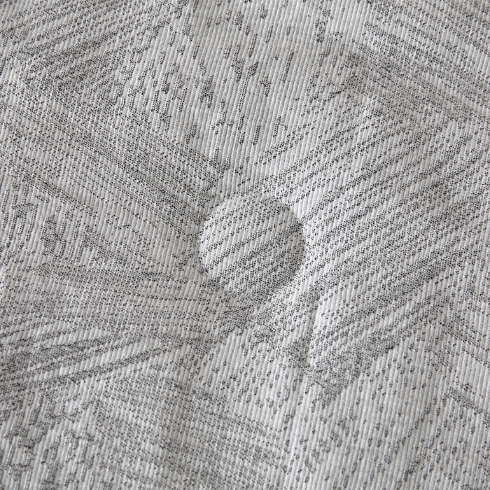 91家纺网 家纺一手货源 找家纺 一加一 2026新款全棉纯棉三层纱色织提花大豆夏被四件套-云棉肌理 凯撒-灰