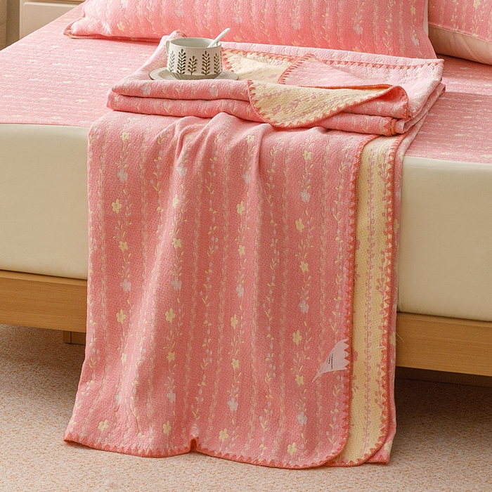 （总）悦然毛巾被 2026新款三层纱全棉纱布毛巾被盖毯夏被床单夏凉被空调被