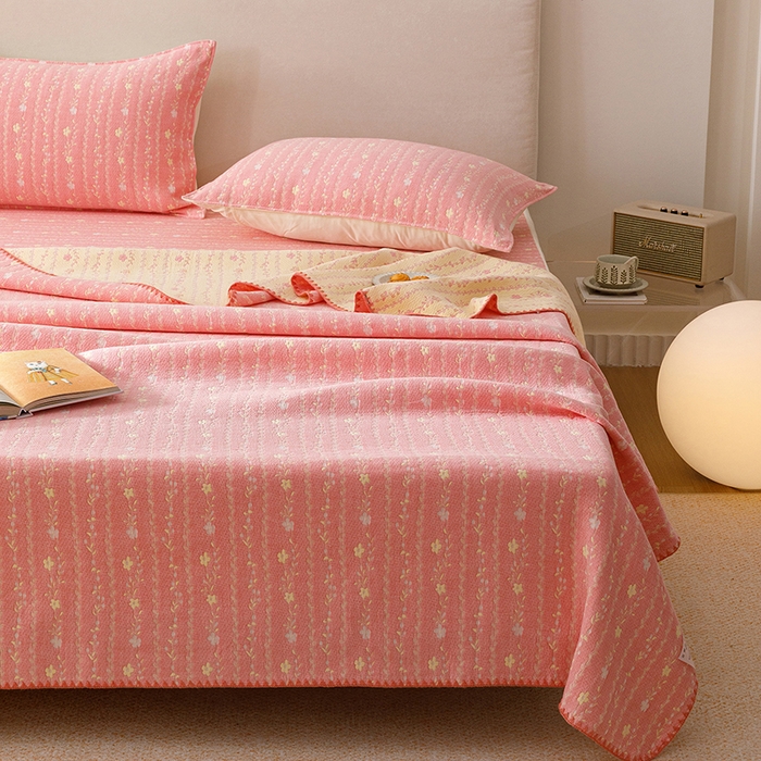 91家纺网 家纺一手货源 找家纺 （总）悦然毛巾被 2026新款三层纱全棉纱布毛巾被盖毯夏被床单夏凉被空调被