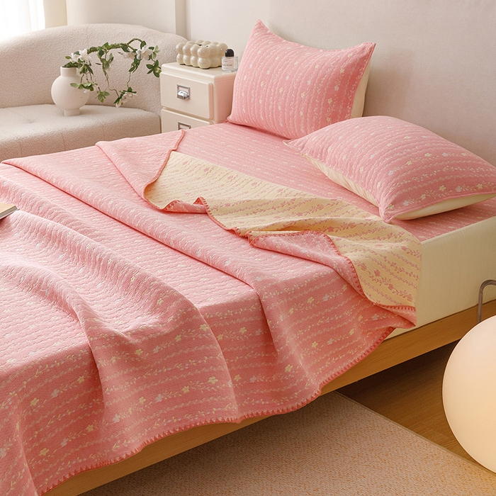 91家纺网 家纺一手货源 找家纺 （总）悦然毛巾被 2026新款三层纱全棉纱布毛巾被盖毯夏被床单夏凉被空调被