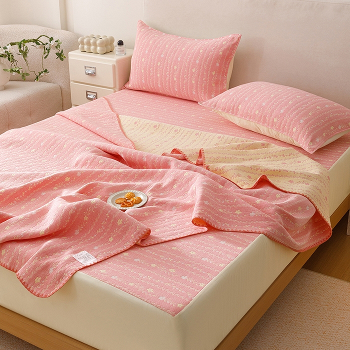 91家纺网 家纺一手货源 找家纺 （总）悦然毛巾被 2026新款三层纱全棉纱布毛巾被盖毯夏被床单夏凉被空调被