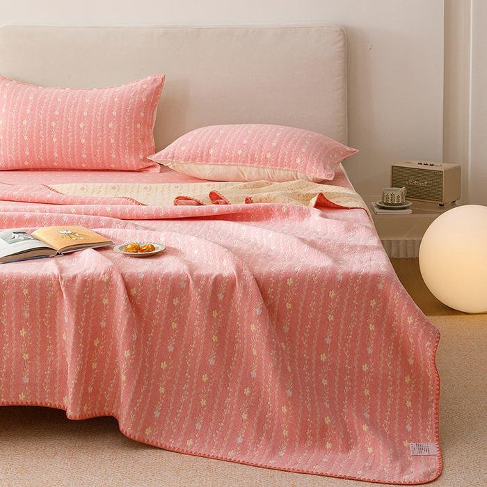 91家纺网 家纺一手货源 找家纺 （总）悦然毛巾被 2026新款三层纱全棉纱布毛巾被盖毯夏被床单夏凉被空调被