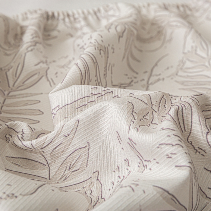 91家纺网 家纺一手货源 找家纺 爱彼家纺 2026新款A类纯棉提花老粗布床笠单件床笠三件套提花床笠-系列一 全棉提花-026浅棕椰影