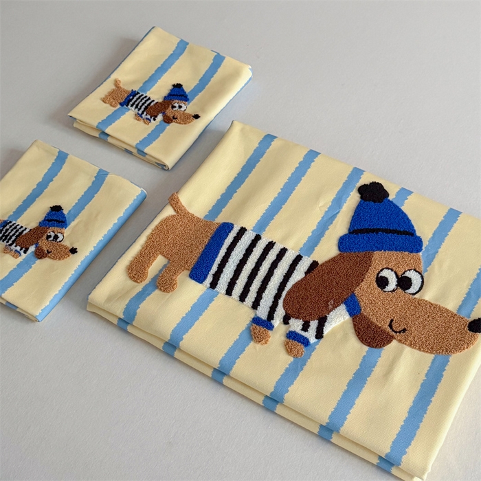 91家纺网 家纺一手货源 找家纺 暖生活 2026春夏新款A类全棉纯棉老粗布床单三件套床单单件 老粗布-小蓝帽