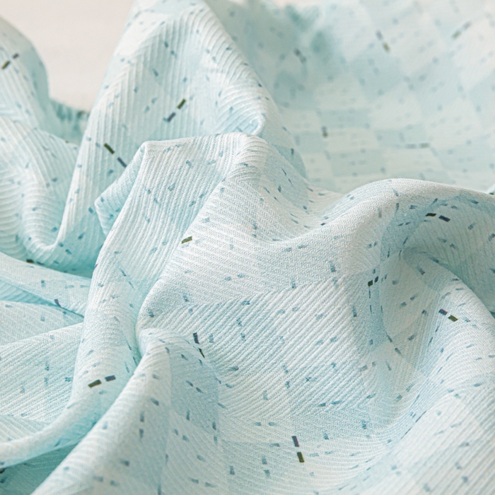 91家纺网 家纺一手货源 找家纺 爱彼家纺 2026新款A类纯棉提花老粗布床笠单件床笠三件套提花床笠-系列一 全棉提花-浅海冰蓝