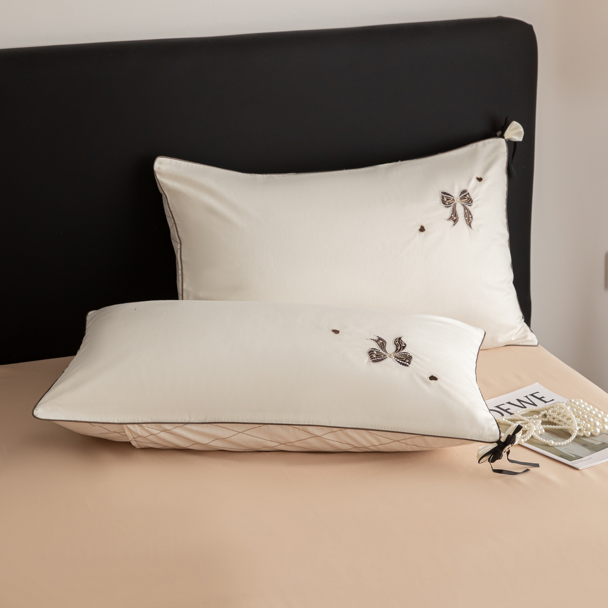 91家纺网 家纺一手货源 找家纺 （总）懒猫家纺 2026新款A类高精密40支【山茶花】全棉刺绣四件套  【带礼盒】