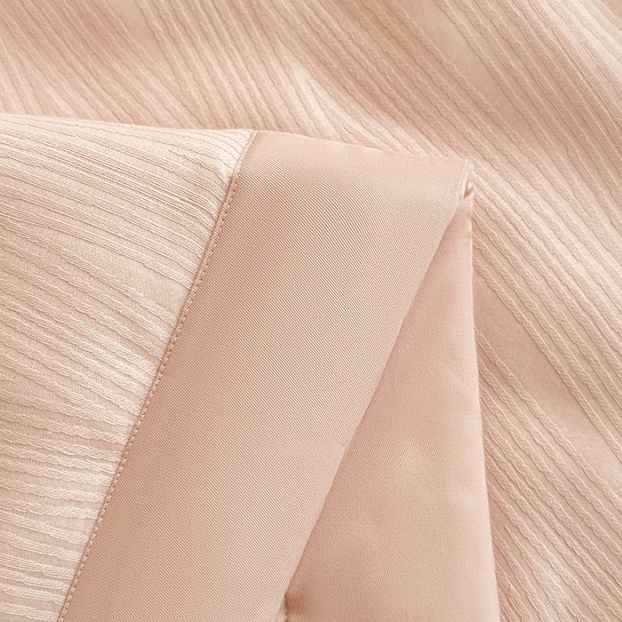 91家纺网 家纺一手货源 找家纺 一加一 2026新款全棉纯棉三层纱色织提花大豆夏被四件套-云棉肌理 佐冉（粉金）