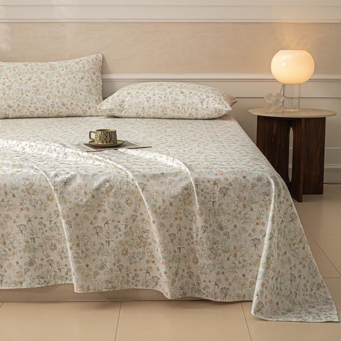 91家纺网 家纺一手货源 找家纺 （总）爱彼家纺 2026新款纯棉提花A类新款老粗布夏季凉席单床单床单三件套-提花系列一