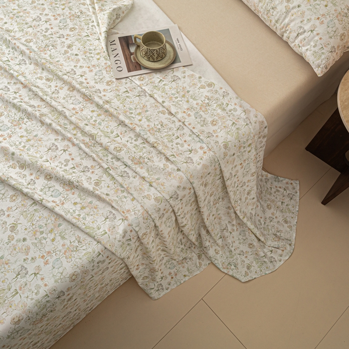 91家纺网 家纺一手货源 找家纺 （总）爱彼家纺 2026新款纯棉提花A类新款老粗布夏季凉席单床单床单三件套-提花系列一